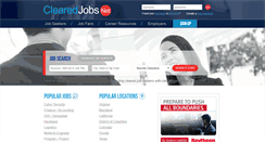 Desktop Screenshot of clearedjobs.net